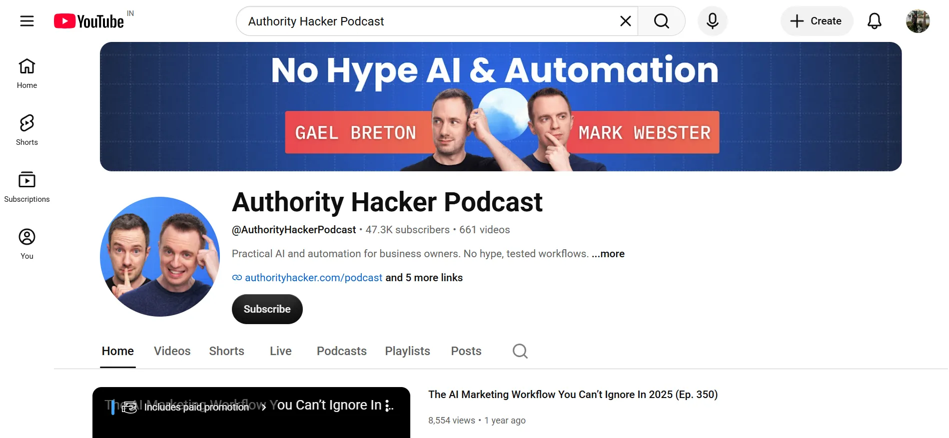 Authority Hacker Podcast