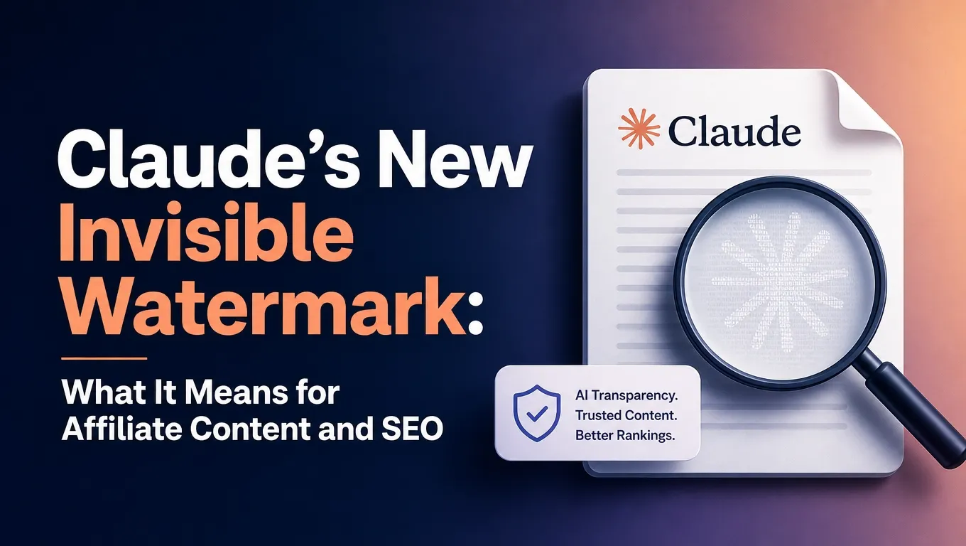Claude's New Invisible Watermark: What It Means for Affiliate Content and SEO