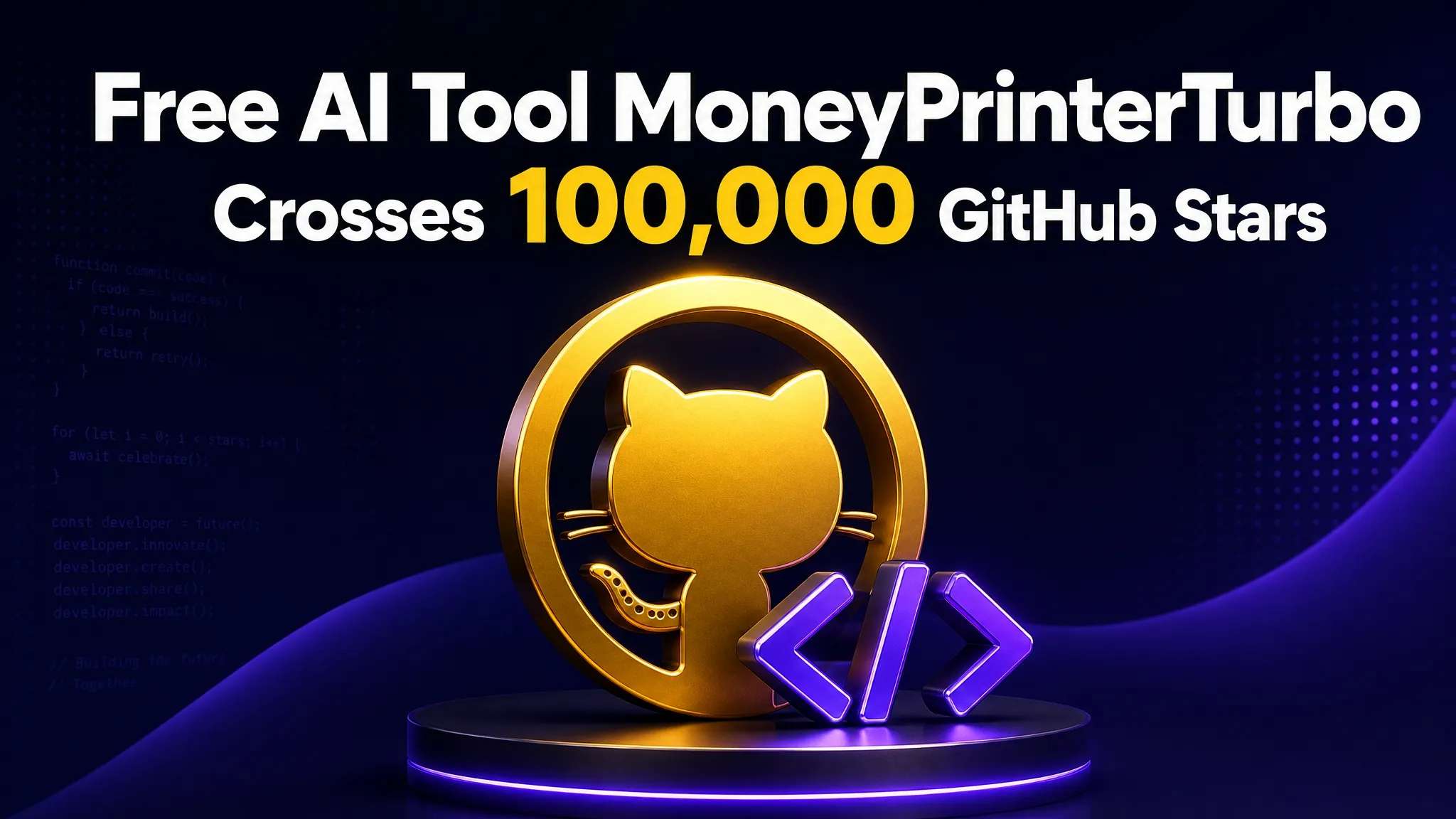 Free AI Tool MoneyPrinterTurbo Crosses 100,000 GitHub Stars