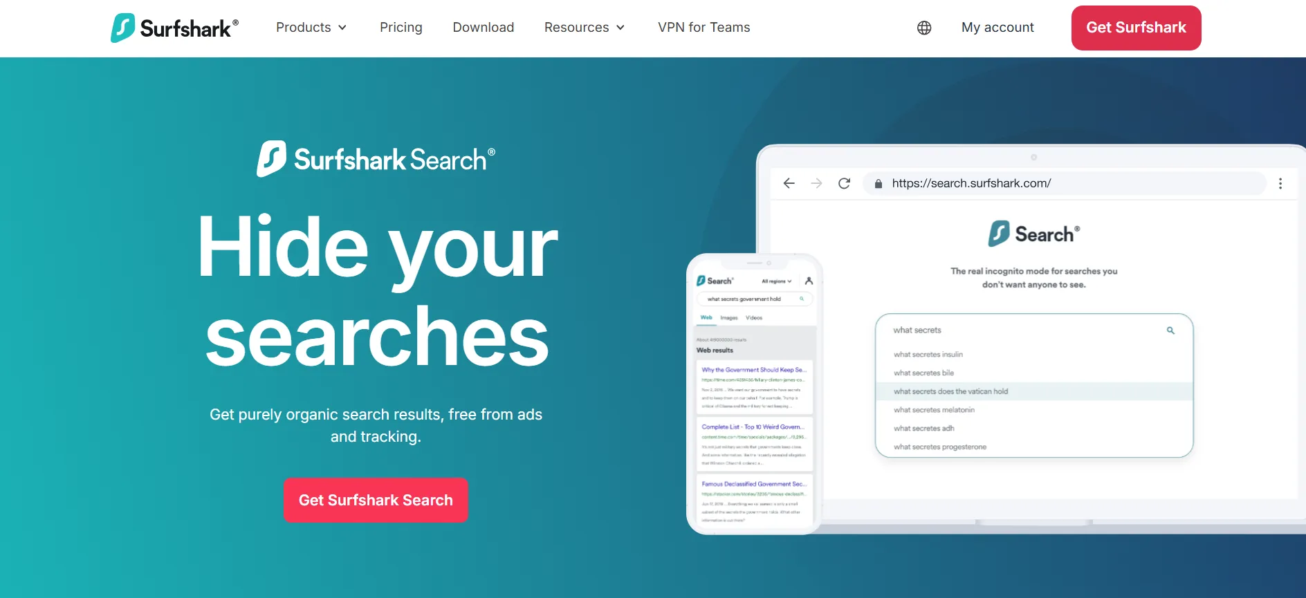 SurfShark Search