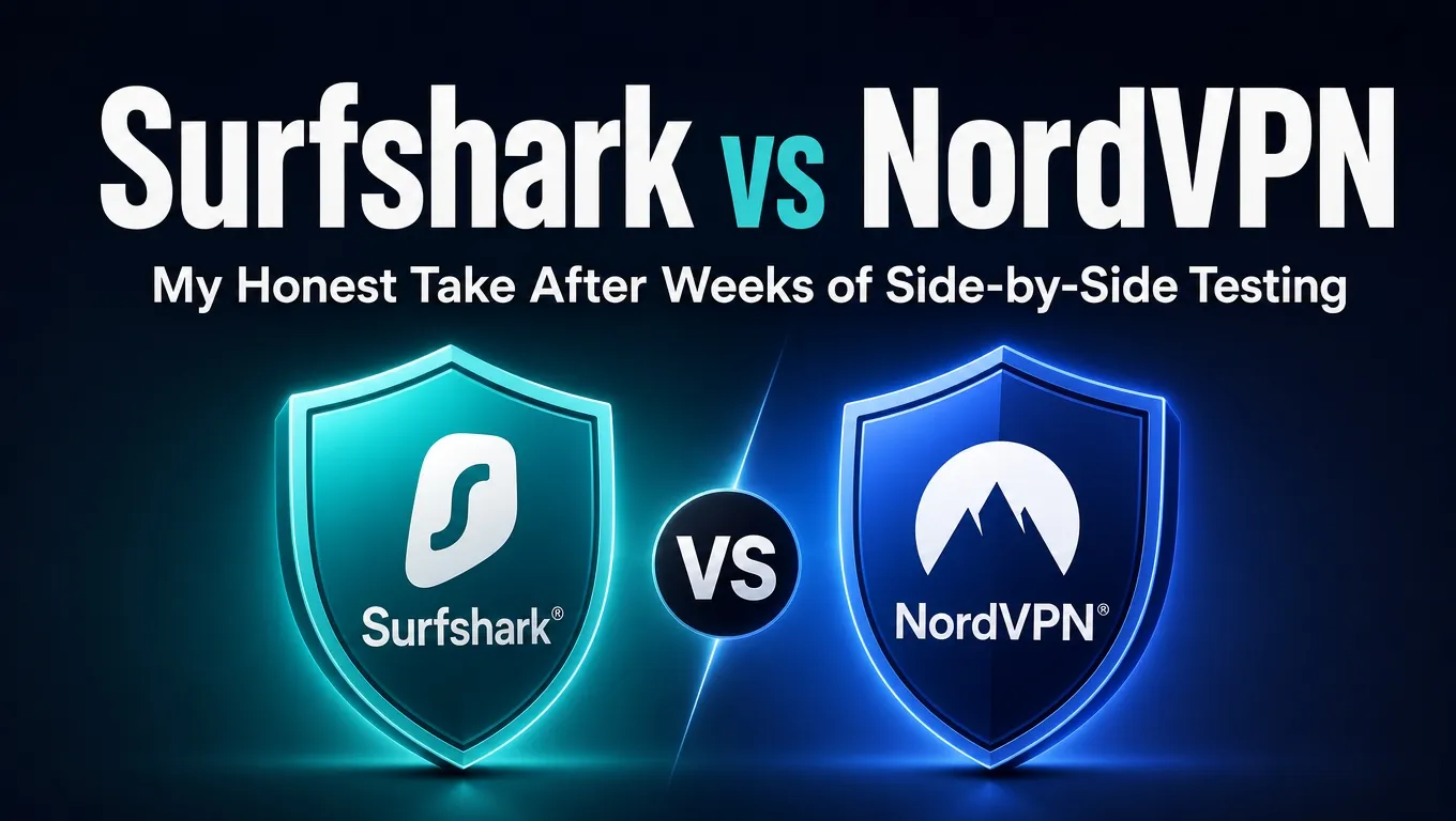 Surfshark vs NordVPN: My Honest Take After Weeks of Side-by-Side Testing