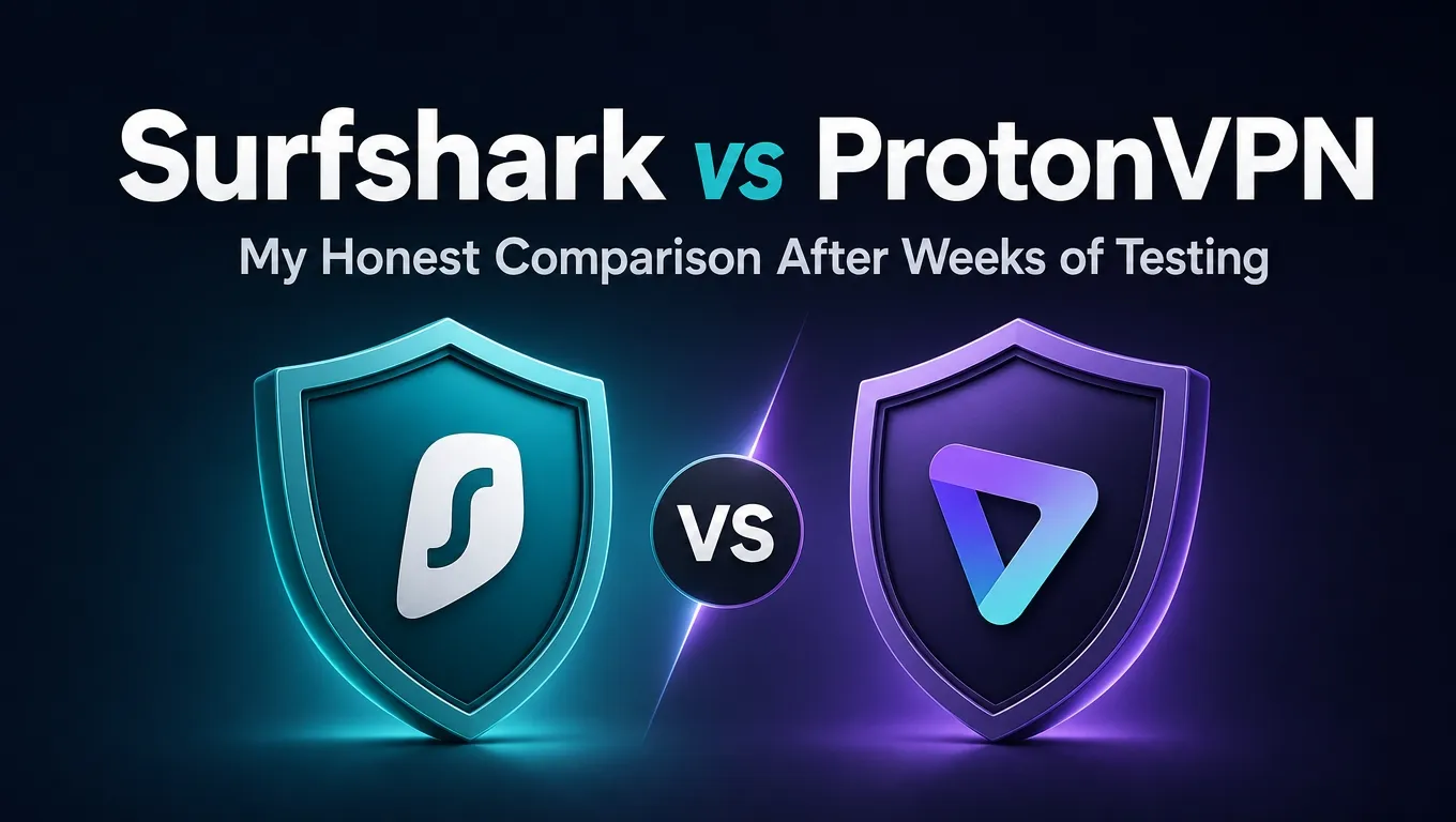 Surfshark vs ProtonVPN: My Honest Comparison After Weeks of Testing