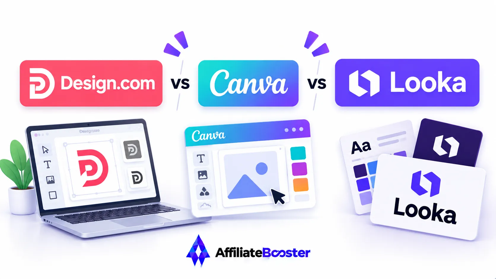 Design.com vs Canva vs Looka
